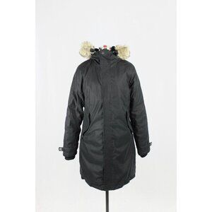Aritzia TNA Summit Black Arctic Twill Down Filled Parka Jacket Coat, Size M
